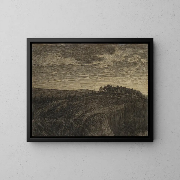 La Montagne - Herman Norrman — ingelijst kunstwerk aan de muur