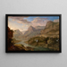 Landschapschilderij - Herman Saftleven — ingelijst kunstwerk aan de muur