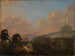 Bataille aux portes de Rome avec vue sur le château Saint-Ange - Herman van Lin — weergave van het kunstwerk