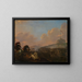 Bataille aux portes de Rome avec vue sur le château Saint-Ange - Herman van Lin — ingelijst kunstwerk aan de muur