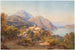 van een zomerse avond aan het Lago Maggiore - Hermann David Salomon Corrodi — weergave van het kunstwerk