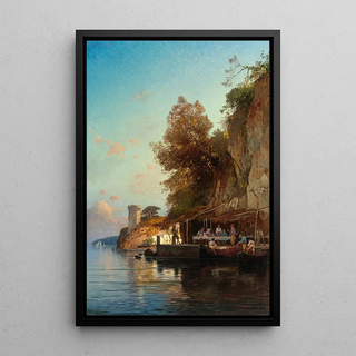 Hermann David Salomon Corrodi - Refuge by the Sea.webp