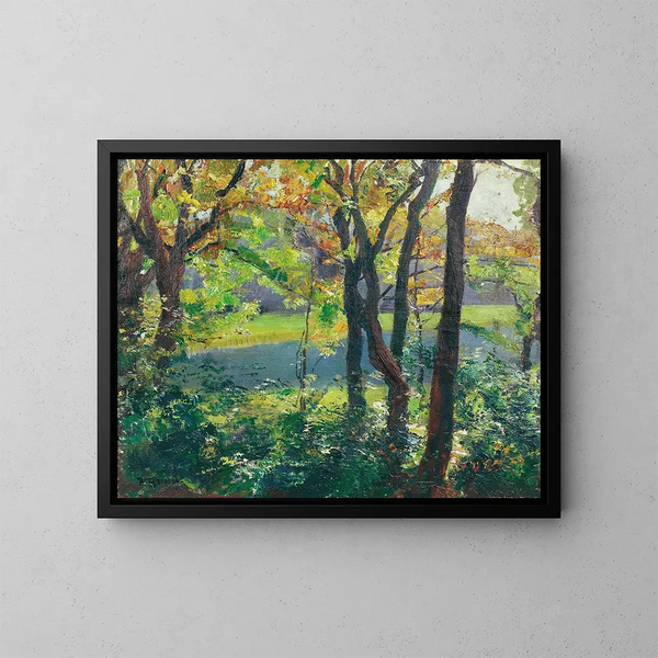 Lac de Langbrgner - Hermann Groeber — ingelijst kunstwerk aan de muur