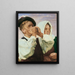 Harmonica Player - Hermann Groeber — framed artwork on a wall