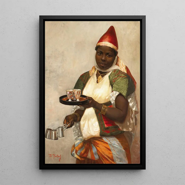 Hermann Katsch - Kadija The Tunisian Girl Bringing Coffee.webp