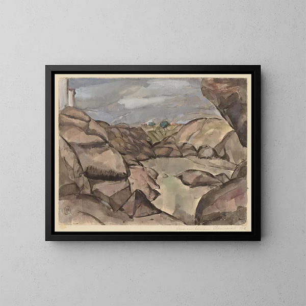 Ploumanac'h - Hermann Lismann — ingelijst kunstwerk aan de muur