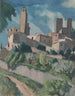 San Gimignano - Hermann Lismann — weergave van het kunstwerk