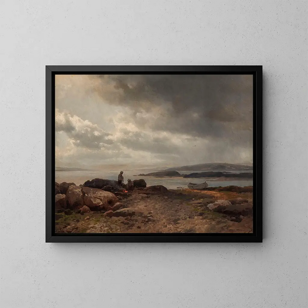 Côte du Maine - Hermann Ottomar Herzog — ingelijst kunstwerk aan de muur