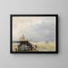 Haven in Oostende - Hermann Ottomar Herzog — ingelijst kunstwerk aan de muur