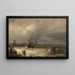 De Terugkeer van de Visserij - Hermann Ottomar Herzog — ingelijst kunstwerk aan de muur