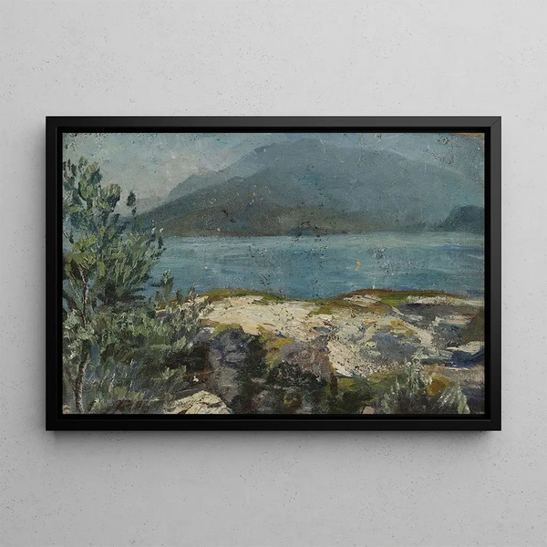Hermann Pleuer - Sommerliches Seeufer.webp