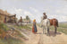 Ontmoeting voor het dorp - Hermann Reisz — weergave van het kunstwerk