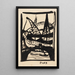 Paris Tour Eiffel avec pont sur la Seine - Hermann Stenner — ingelijst kunstwerk aan de muur