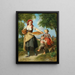 Taart voor de parochiefeest - Hermann Werner — ingelijst kunstwerk aan de muur