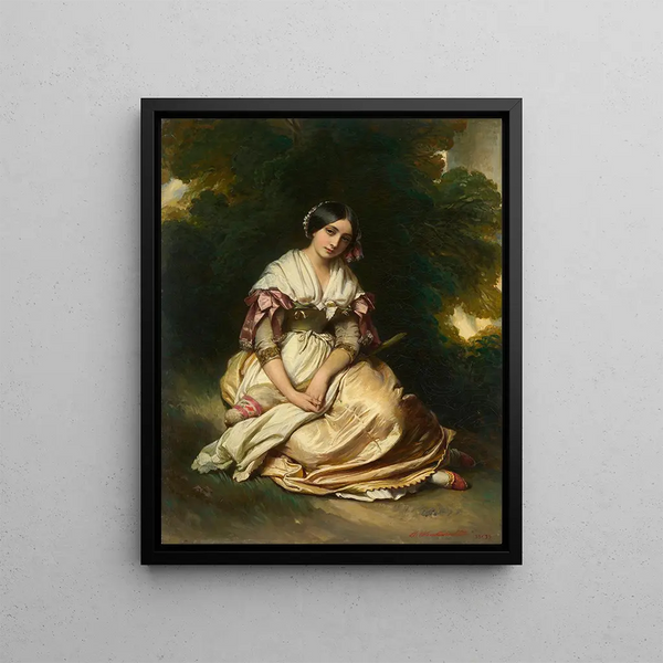 Hermann Winterhalter - Italian girl.webp