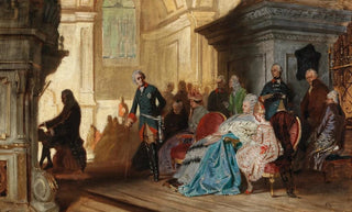 Hermann von Kaulbach - Johann Sebastian Bach at the Organ in Sanssouci in the Presence of Frederick the Great and the Royal Family on 7 May 1747.webp