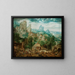 Landschap met een smederij - Herri met de Bles — ingelijst kunstwerk aan de muur