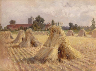 Heywood Hardy - Corn Stooks by Bray Church.webp