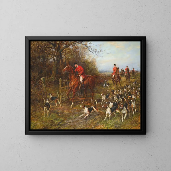 Tekening geheim - Heywood Hardy — ingelijst kunstwerk aan de muur