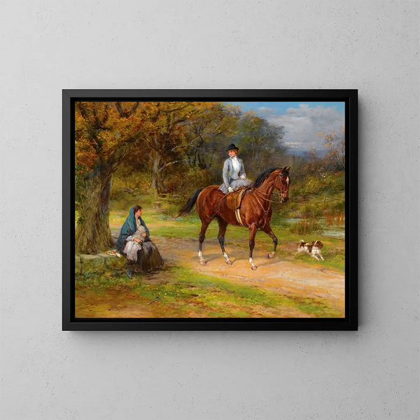 Armoede en voorrecht - Heywood Hardy — ingelijst kunstwerk aan de muur