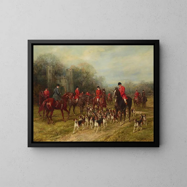 La Rencontre - Heywood Hardy — ingelijst kunstwerk aan de muur