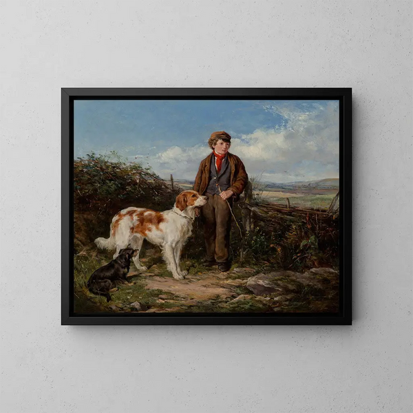 Le messager - Heywood Hardy — ingelijst kunstwerk aan de muur