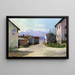 Rue de Village à Gstadt le Matin - Hiasl Maier-Erding — framed artwork on a wall