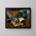Een blauwe en een wijnstok - Hiasl Maier-Erding — ingelijst kunstwerk aan de muur