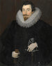 Portret van Sir John Harrington - Hieronimos Custodis — weergave van het kunstwerk