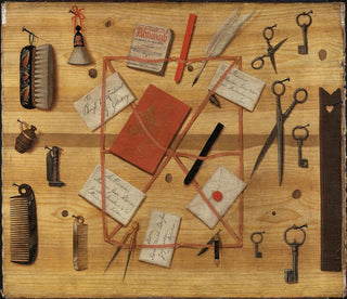 Hindric Sebastian Sommar - Letter Rack Trompe loeil.webp