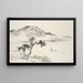 Album de quinze peintures à l'encre Pl05 - Hine Taizan — framed artwork on a wall