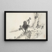Album de quinze peintures à l'encre Pl08 - Hine Taizan — framed artwork on a wall