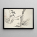 Album de quinze peintures à l'encre Pl. 09 - Hine Taizan — framed artwork on a wall