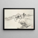 Album de quinze peintures à l'encre Pl13 - Hine Taizan — framed artwork on a wall