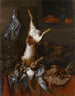 Jacht stilleven met een haas - Hinrich Stravius — weergave van het kunstwerk