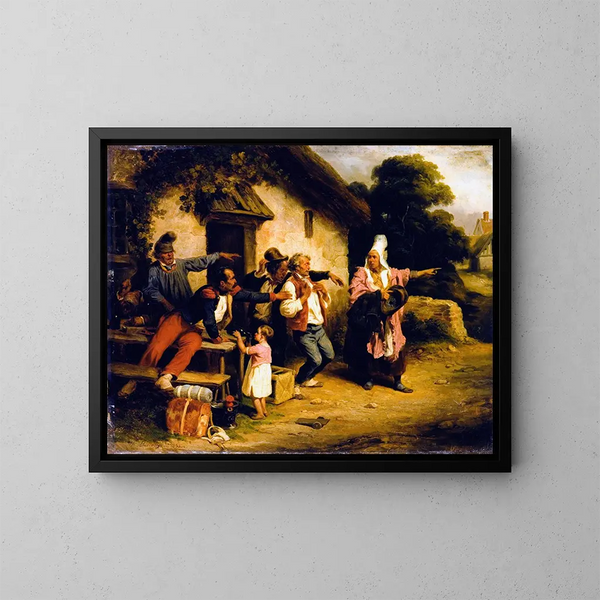 L'ivrogne - Hippolyte Bellangé — ingelijst kunstwerk aan de muur