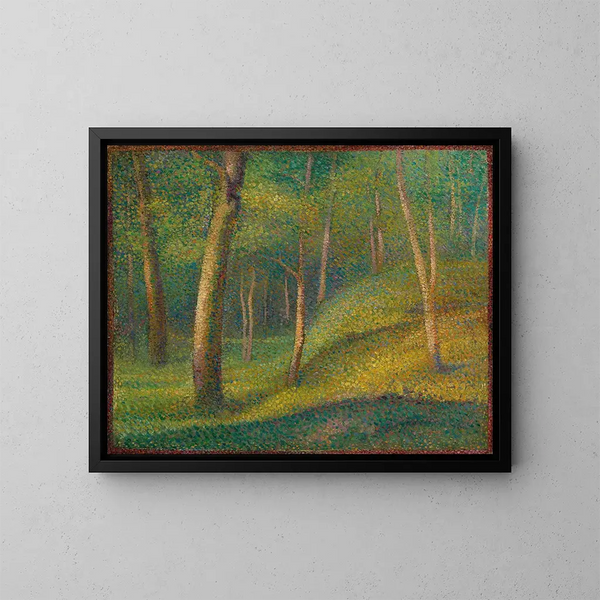 Bosgrond - Hippolyte Petitjean — ingelijst kunstwerk aan de muur