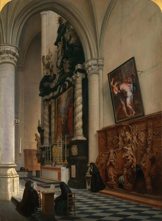 Hippolyte Sbron - A View into the Cathedral St Paul Antwerpen.webp