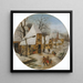 Winter - Pieter Brueghel de Jonge — ingelijst kunstwerk aan de muur