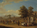 Feest van de Italiaanse oogst op Monte Testaccio nabij Rome - Hjalmar Mörner — weergave van het kunstwerk