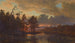 Een Finse landschap - Hjalmar Munsterhjelm — weergave van het kunstwerk