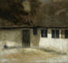 Hjørnet van een boerderij - Vilhelm Hammershøi — weergave van het kunstwerk