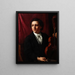 Een jonge musicienne met haar viool Portret van mevrouw Rung 1854-1914 - Holger Roed — ingelijst kunstwerk aan de muur