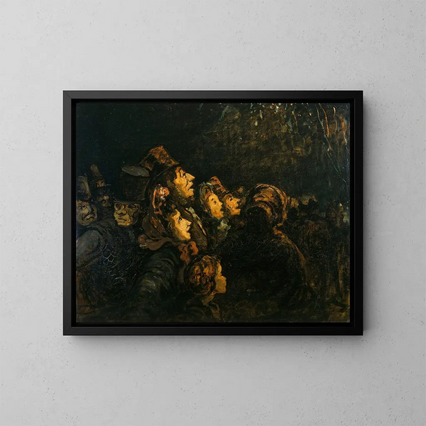 De raketten - Honoré Daumier — ingelijst kunstwerk aan de muur