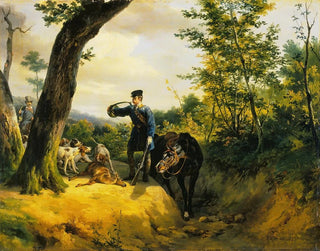 La carrière - Horace Vernet — weergave van het kunstwerk