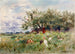 Observatie van de kalkoenen - Horatio Walker — weergave van het kunstwerk