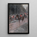 The Retreat of Washington from Great Meadows - Howard Pyle — framed artwork on a wall