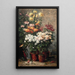 Chrysanthemums - Hubert Bellis — framed artwork on a wall
