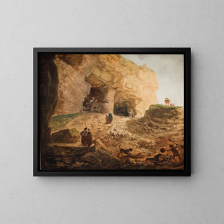 Hubert Robert - A Quarry with a Flock of Sheep.webp
