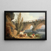 Pont over een waterval - Hubert Robert — ingelijst kunstwerk aan de muur